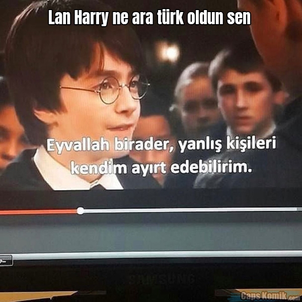 Lan Harry ne ara türk oldun sen
